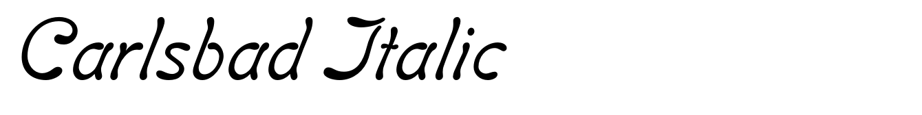 Carlsbad Italic